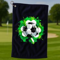St Patrick's Day Soccer St Pattys Shamrock Golf Towel