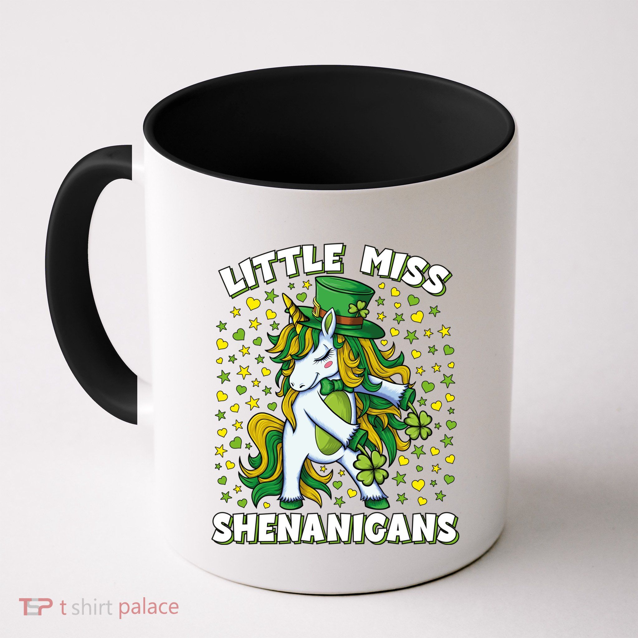 St Patricks Day Unicorn Little Miss Shenanigans Gift Mug