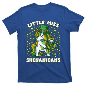 St Patricks Day Unicorn Little Miss Shenanigans Gift T-Shirt