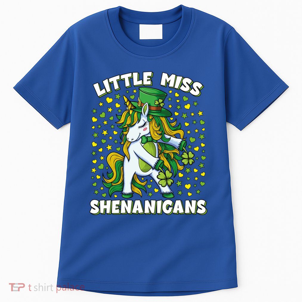 St Patricks Day Unicorn Little Miss Shenanigans Gift Tall T-Shirt