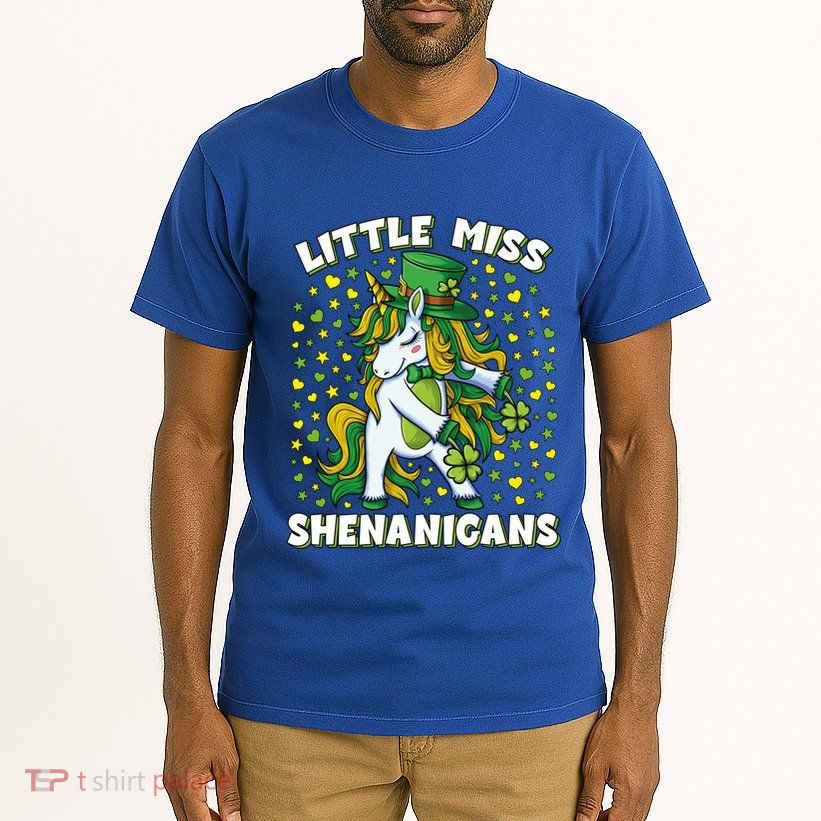 St Patricks Day Unicorn Little Miss Shenanigans Gift Tall T-Shirt