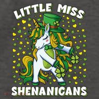 St Patricks Day Unicorn Little Miss Shenanigans Gift Vector Backpack
