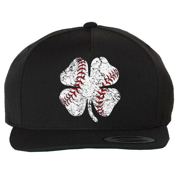 St Patricks Day Shamrock Baseball Saint Paddy's Wool Snapback Cap