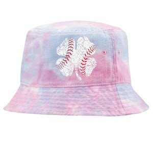 St Patricks Day Shamrock Baseball Saint Paddy's Tie-Dyed Bucket Hat