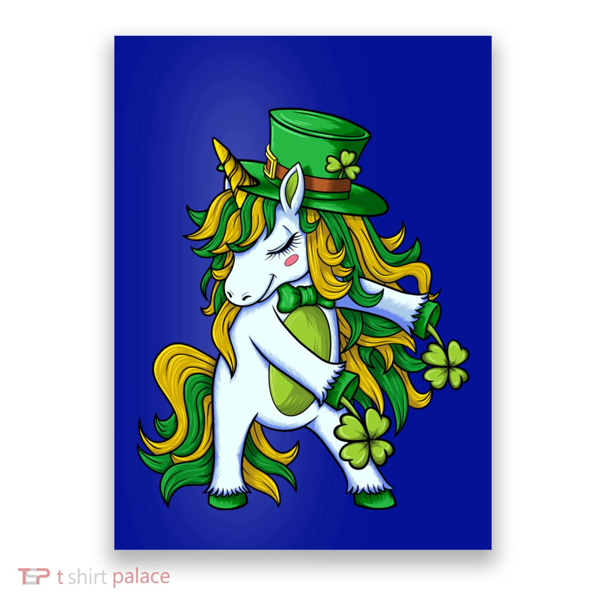 St Patricks Day Flossing Unicorn Leprechaun Lepricorn Cool Gift Poster