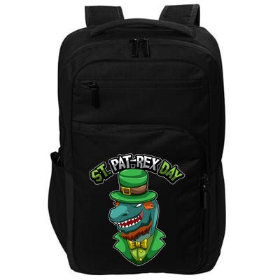 ST Patrex Day Funny Dinosaur Patrick Gift Impact Tech Backpack