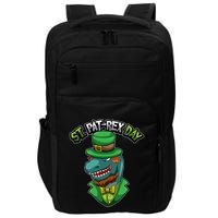 ST Patrex Day Funny Dinosaur Patrick Gift Impact Tech Backpack