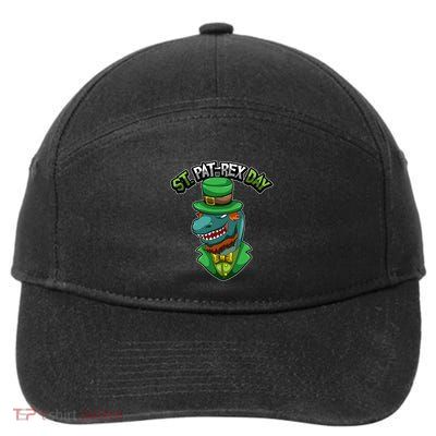 ST Patrex Day Funny Dinosaur Patrick Gift 7-Panel Snapback Hat