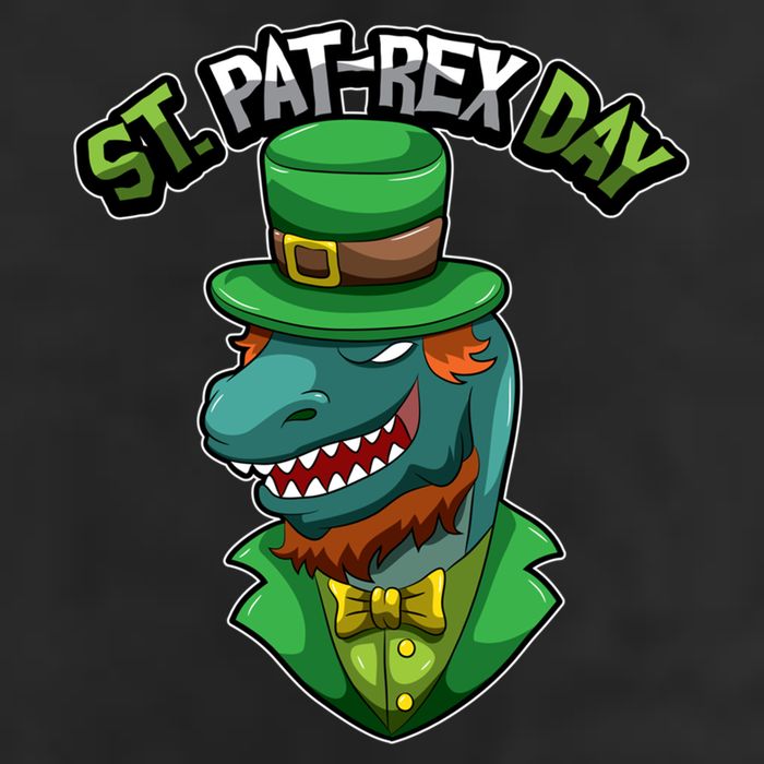 ST Patrex Day Funny Dinosaur Patrick Gift Adult Drive Performance Visor