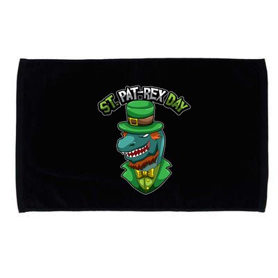 ST Patrex Day Funny Dinosaur Patrick Gift Microfiber Hand Towel