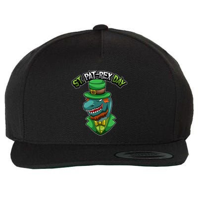 ST Patrex Day Funny Dinosaur Patrick Gift Wool Snapback Cap