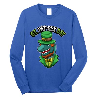 ST Patrex Day Funny Dinosaur Patrick Gift Long Sleeve Shirt