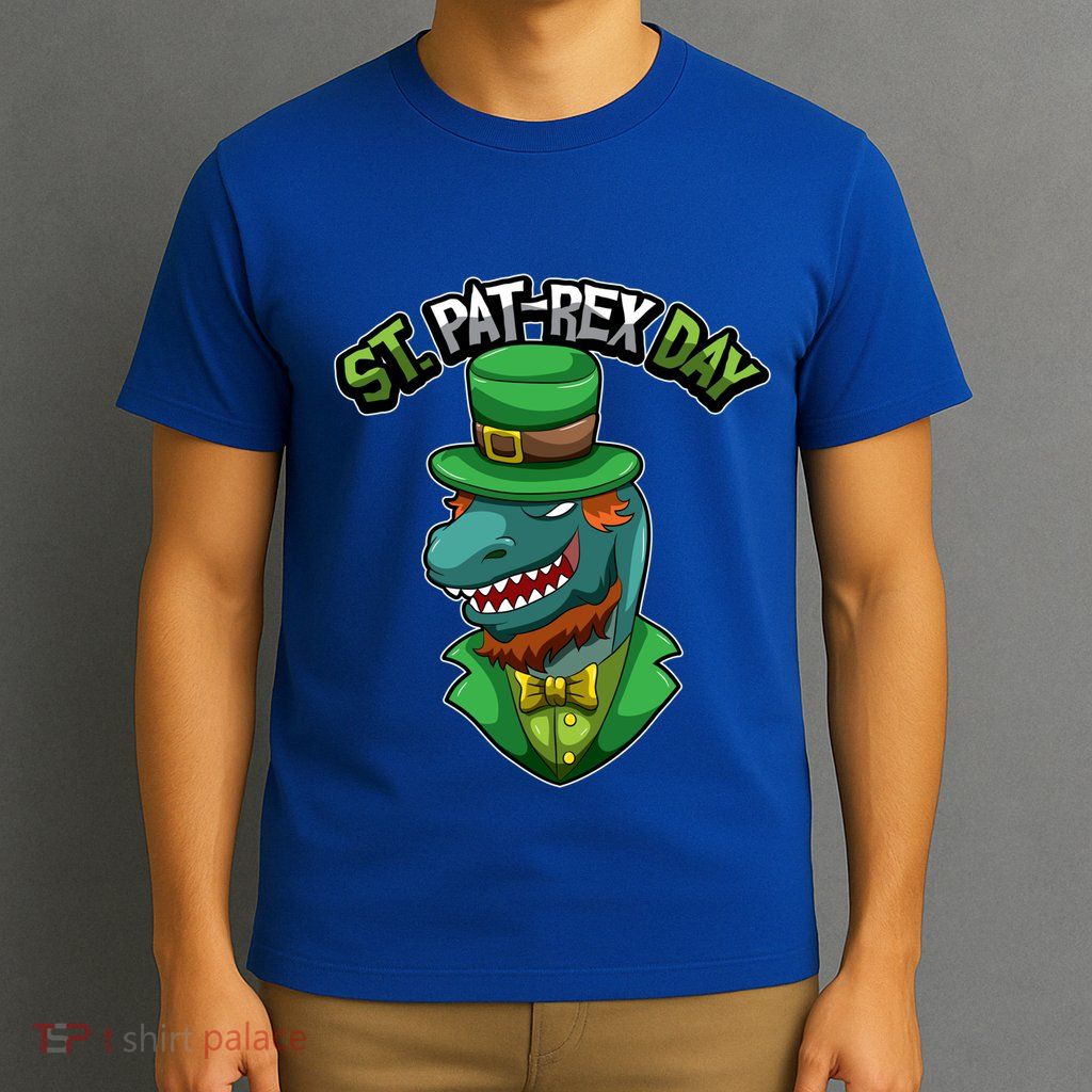 ST Patrex Day Funny Dinosaur Patrick Gift T-Shirt