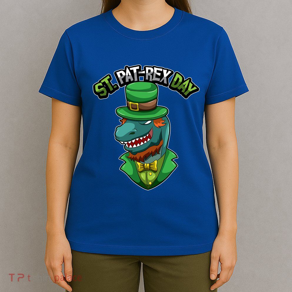 ST Patrex Day Funny Dinosaur Patrick Gift T-Shirt