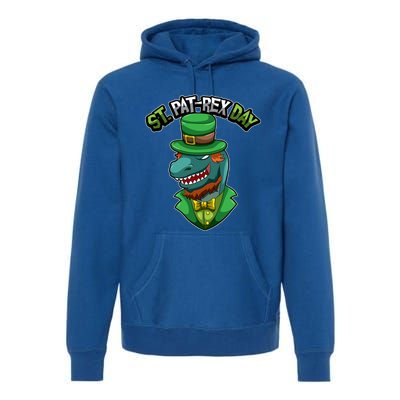 ST Patrex Day Funny Dinosaur Patrick Gift Premium Hoodie