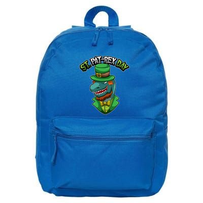 ST Patrex Day Funny Dinosaur Patrick Gift 16 in Basic Backpack