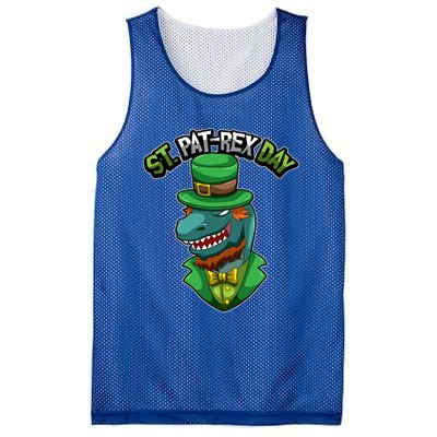 ST Patrex Day Funny Dinosaur Patrick Gift Mesh Reversible Basketball Jersey Tank