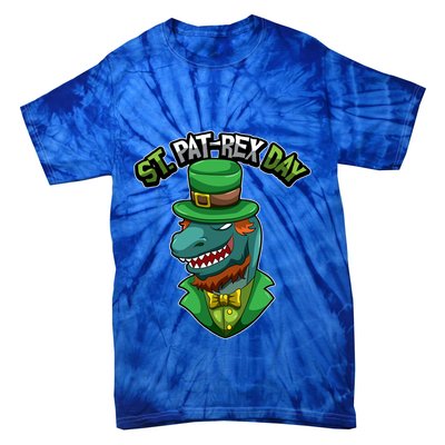 ST Patrex Day Funny Dinosaur Patrick Gift Tie-Dye T-Shirt