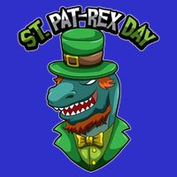 ST Patrex Day Funny Dinosaur Patrick Gift Short Acrylic Beanie