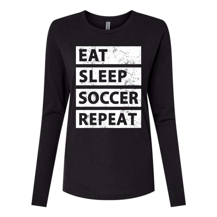 Soccer Player Eat Sleep Soccer Womens Cotton Relaxed Long Sleeve T-Shirt