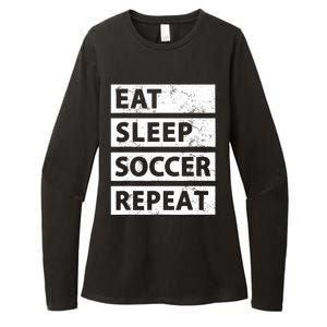 Soccer Player Eat Sleep Soccer Womens CVC Long Sleeve Shirt