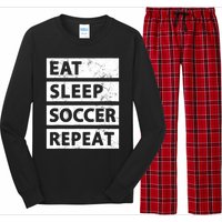 Soccer Player Eat Sleep Soccer Long Sleeve Pajama Set