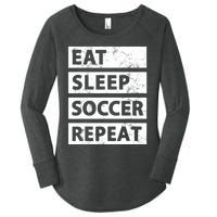 Soccer Player Eat Sleep Soccer Women's Perfect Tri Tunic Long Sleeve Shirt