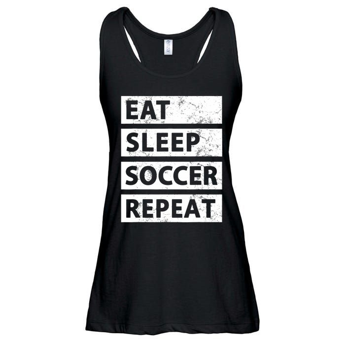 Soccer Player Eat Sleep Soccer Ladies Essential Flowy Tank