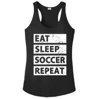 Soccer Player Eat Sleep Soccer Ladies PosiCharge Competitor Racerback Tank