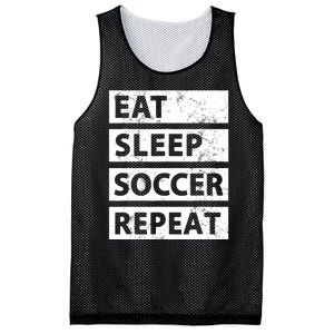 Soccer Player Eat Sleep Soccer Mesh Reversible Basketball Jersey Tank