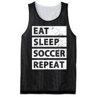 Soccer Player Eat Sleep Soccer Mesh Reversible Basketball Jersey Tank