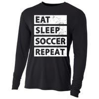 Soccer Player Eat Sleep Soccer Cooling Performance Long Sleeve Crew