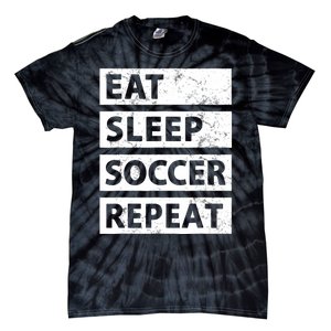 Soccer Player Eat Sleep Soccer Tie-Dye T-Shirt