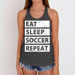 Soccer Player Eat Sleep Soccer Women's Knotted Racerback Tank