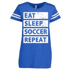 Soccer Player Eat Sleep Soccer Enza Ladies Jersey Football T-Shirt