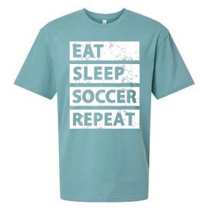 Soccer Player Eat Sleep Soccer Sueded Cloud Jersey T-Shirt