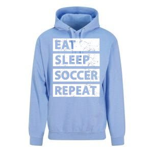 Soccer Player Eat Sleep Soccer Unisex Surf Hoodie