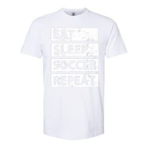 Soccer Player Eat Sleep Soccer Softstyle CVC T-Shirt