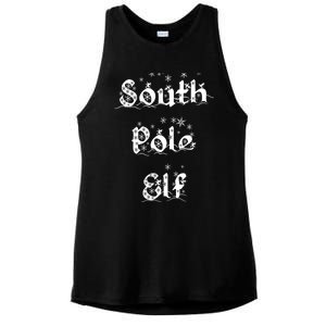 South Pole Elf Funny Novelty Christmas Snowflake Adult Humor Great Gift Ladies PosiCharge Tri-Blend Wicking Tank