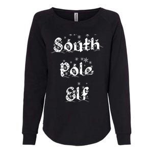 South Pole Elf Funny Novelty Christmas Snowflake Adult Humor Great Gift Womens California Wash Sweatshirt