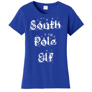 South Pole Elf Funny Novelty Christmas Snowflake Adult Humor Great Gift Women's T-Shirt