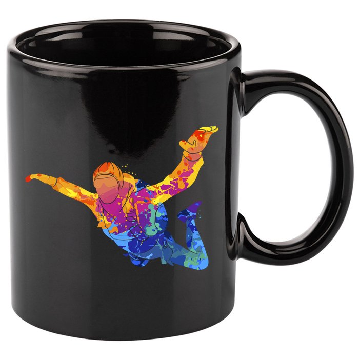 Skydiving Parachutust Extreme Sport 11oz C Handle Ceramic Mug