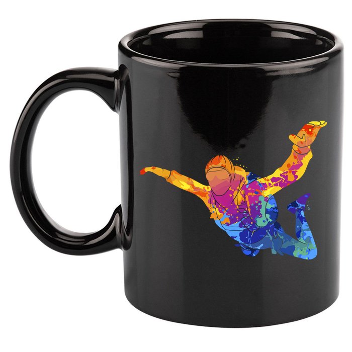 Skydiving Parachutust Extreme Sport 11oz C Handle Ceramic Mug