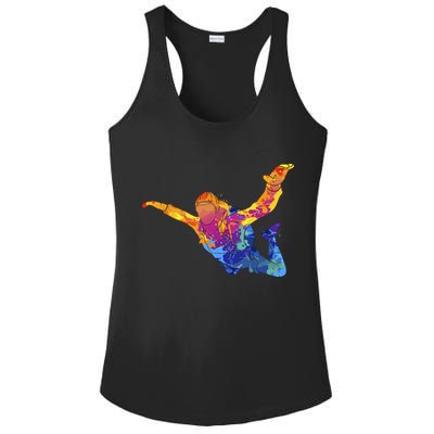 Skydiving Parachutust Extreme Sport Ladies PosiCharge Competitor Racerback Tank