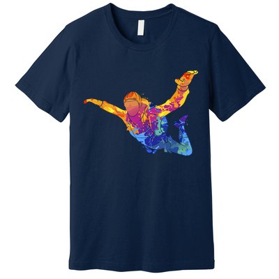 Skydiving Parachutust Extreme Sport Premium T-Shirt