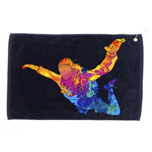 Skydiving Parachutust Extreme Sport Grommeted Golf Towel