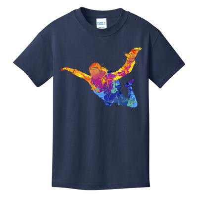 Skydiving Parachutust Extreme Sport Kids T-Shirt