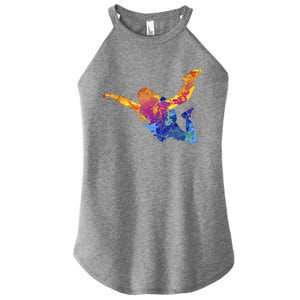 Skydiving Parachutust Extreme Sport Women's Perfect Tri Rocker Tank