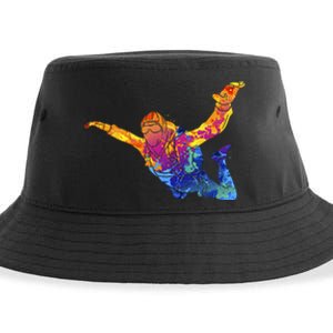 Skydiving Parachutust Extreme Sport Sustainable Bucket Hat