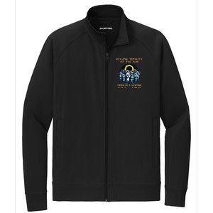 Stick People Eclipse Totality Of The Sun Twice In A Lifetime Stretch Full-Zip Cadet Jacket